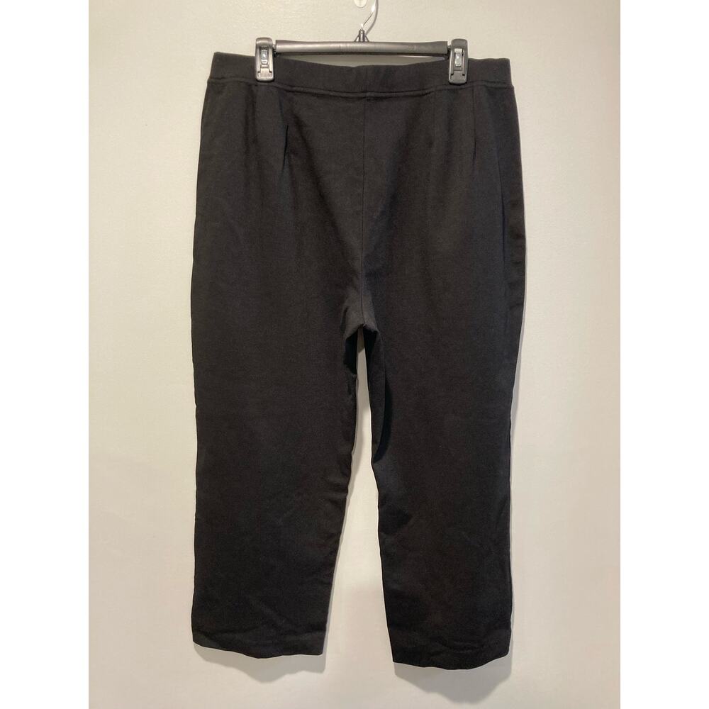 Eileen Fisher 1X Elastic Waist Straight Leg Ankle Stretch